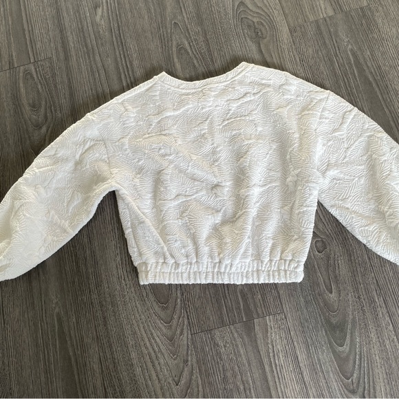 Mango cropped texture sweatshirt - Picture 2 of 4